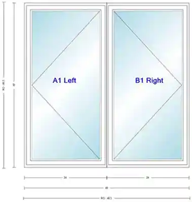 ANDERSEN 400 SERIES C24W LR WHITE CASEMENT UNIT HIGH PERF LOW-E4 INSUL GLASS # 1309487 - Arlington Coal & Lumber