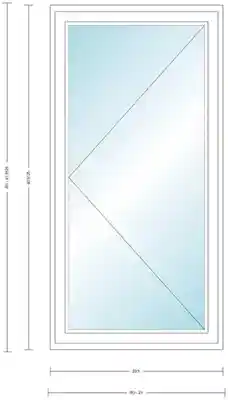 ANDERSEN CN135L  WHT CSMT UNIT HIGH PERF LOW E4 INSUL GLASS # 1309410 - Arlington Coal & Lumber