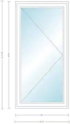 ANDERSEN CN135R WHT CSMT UNIT HIGH PERF LOW E4 INSUL GLASS # 1309446 - Arlington Coal & Lumber