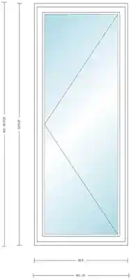 ANDERSEN CN145L WHT CSMT UNIT HIGH PERF LOW E4 INSUL GLASS # 1309415 - Arlington Coal & Lumber