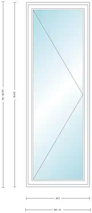 Main 1 - ANDERSEN CN15R WHT CSMT UNIT HIGH PERF LOW E4 INSUL GLASS # 1309457 - Arlington Coal & Lumber