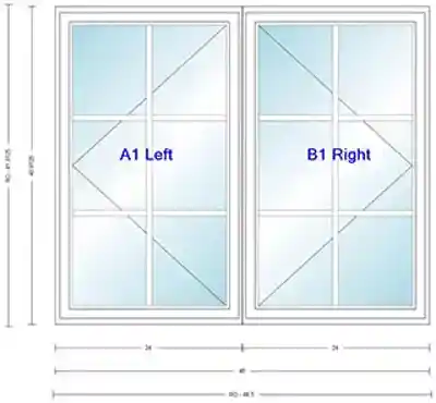 ANDERS CN235 UNIT, WHITE, HP LOW-E4 GLASS,"FINELIGHT"GBG, 2W3H, WHITE PI - Arlington Coal & Lumber