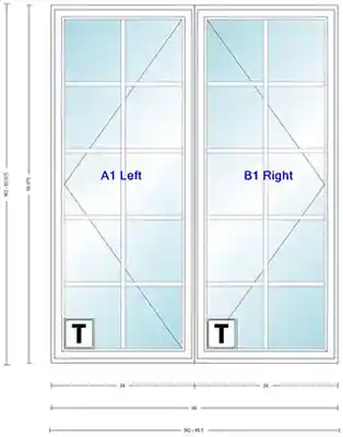 ANDERSEN CN235 UNIT, "TEMP" HP LOW-E4 GLASS, FINELIGHT 2W34H, WHITE PI, WHITE GBG - Arlington Coal & Lumber
