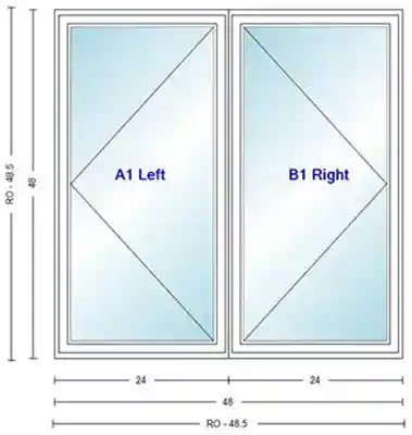 ANDERSEN CN24 WHT CSMT UNIT HIGH PERF LOW E 4 INSUL GLASS # 1309486 - Arlington Coal & Lumber