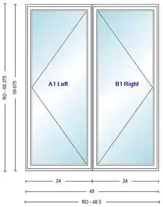 Main 1 - ANDERSEN CN25 CASEMENT UNIT HIGH PERF INSUL GLASS # 1309490 - Arlington Coal & Lumber