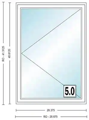 ANDERSEN CW135L CASEMENT UNIT. HIGH PERF INSUL GLASS # 1309412 - Arlington Coal & Lumber