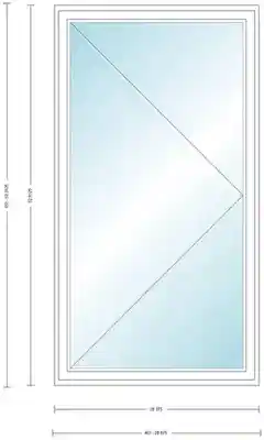 ANDERS CW145 R CASEMENT UNT HIGH PERF INSUL GLASS # 1309453 - Arlington Coal & Lumber