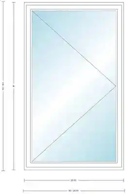 ANDERS CW14 R CASEMENT UNIT HIGH PERF INSUL GLASS # 1309454 - Arlington Coal & Lumber
