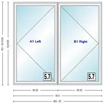 ANDERSEN CW245 CSMNT UNIT HIGH PERF INSUL GLASS # 1365616 - Arlington Coal & Lumber