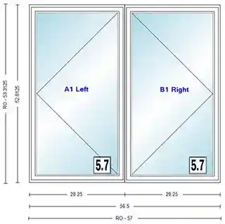 Main 1 - ANDERSEN CW245 CSMNT UNIT HIGH PERF INSUL GLASS # 1365616 - Arlington Coal & Lumber