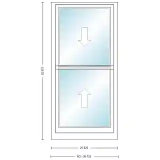 Main 1 - ANDERSEN 400 SERIES TW2042 WHT DH UNIT HIGH PERF LOW-E4 GLASS # 1611851 - Arlington Coal & Lumber