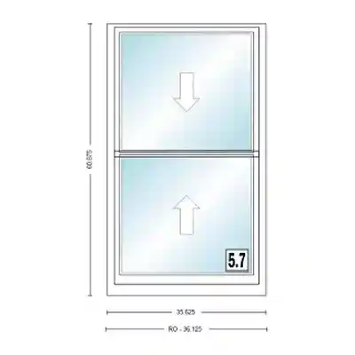 ANDERSEN 400 SERIES TW210410 WHT DH UNIT HIGH PERF LOW-E4 GLASS # 1600086 - Arlington Coal & Lumber