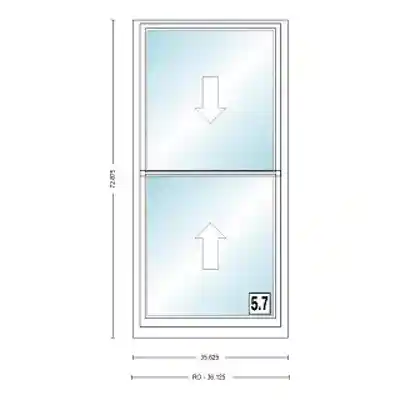 ANDERSEN 400 SERIES TW210510 WHT DH UNIT HIGH PERF LOW-E4 GLASS # 1600089 - Arlington Coal & Lumber