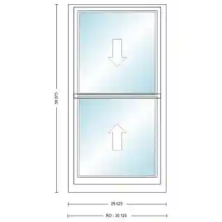 Main 1 - ANDERSEN 400 SERIES TW2446 WHT DH UNIT HIGH PERF LOW-E4 GLASS # 9159063 - Arlington Coal & Lumber