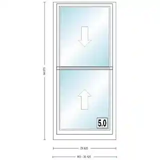 Main 1 - ANDERSEN 400 SERIES TW2452 WHT DH UNIT HIGH PERF LOW- E4 GLASS # 1611861 - Arlington Coal & Lumber