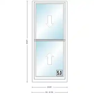 Main 1 - ANDERSEN 400 SERIES TW2456 WHT DH UNIT HIGH PERF LOW- E4 GLASS # 1647525 - Arlington Coal & Lumber