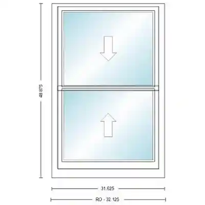ANDERSEN 400 SERIES TW26310 WHT DH UNIT HIGH PERF LOW- E4 GLASS # 9168747 - Arlington Coal & Lumber