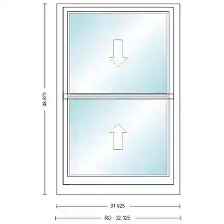 Main 1 - ANDERSEN 400 SERIES TW26310 WHT DH UNIT HIGH PERF LOW- E4 GLASS # 9168747 - Arlington Coal & Lumber