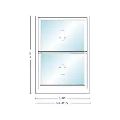 ANDERSEN 400 SERIES TW2636 WHT DH UNIT HIGH PERF LOW- E4 GLASS # 1600068 - Arlington Coal & Lumber