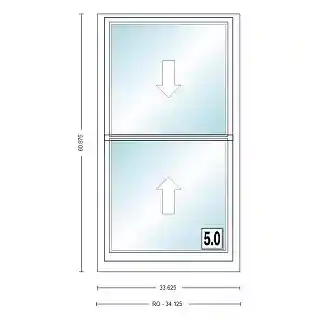 Main 1 - ANDERSEN 400 SERIES TW28410 WHT DH UNIT HIGH PERF LOW- E4 GLASS # 1600078 - Arlington Coal & Lumber