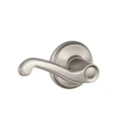 SCHLAGE FLAIR PASSAGE KNOB SATIN NICKEL F10 FLA 619  - Arlington Coal & Lumber