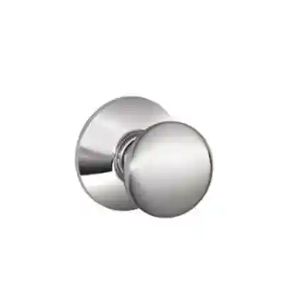 SCHLAGE PLYMOUTH PASSAGE KNOB BRIGHT CROME F10 PLY 625 - Arlington Coal & Lumber