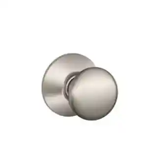 Main 1 - SCHLAGE PLYMOUTH PASSAGE KNOB SATIN NICKEL  F10 PLY 619 - Arlington Coal & Lumber