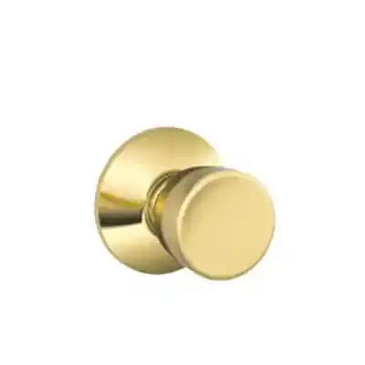 SCHLAGE BELL DUMMY KNOB BRIGHT BRASS F170 BEL 605 - Arlington Coal & Lumber