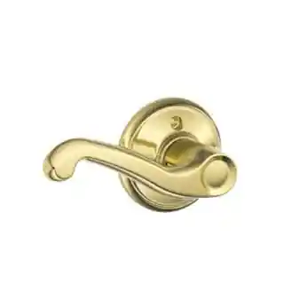 Main 1 - SCHLAGE FLARE DUMMY KNOW BRIGHT BRASS F170 FLA 605  - Arlington Coal & Lumber