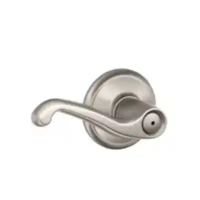 SCHLAGE FLARE PRIVACY SET SATIN NICKEL F40 FLA 619 - Arlington Coal & Lumber