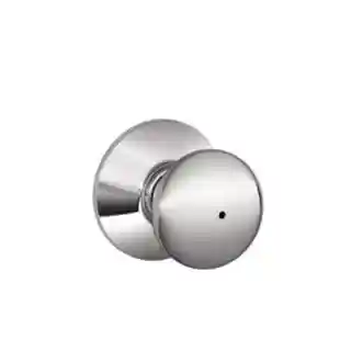 Main 1 - SCHLAGE PRIVACY PLYMOUTH BRUSHED CHROME ***VISUAL PACK*** - Arlington Coal & Lumber