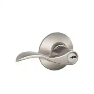 Main 1 - SCHLAGE F51 ACC 619 ENTRY SET SATIN NICKEL FINISH - Arlington Coal & Lumber