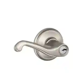 Main 1 - SCHLAGE FLARE KEY ENTRY LOCK SATIN NICKEL F51 FLA 619  - Arlington Coal & Lumber