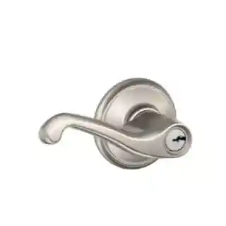 Main 1 - SCHLAGE FLARE KEY ENTRY LOCK SATIN NICKEL F51 FLA 619  - Arlington Coal & Lumber