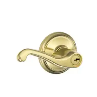 SCHLAGE F51V PLY/FLA ENTRY LOCK BRASS(605). LEFT HAND - Arlington Coal & Lumber