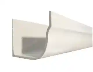 Main 1 - 4 X 5 FIBER-GUTTER WHITE FIBERGLASS GUTTER 16'-0" LENGTH (50-YR WARRANTY) - Arlington Coal & Lumber