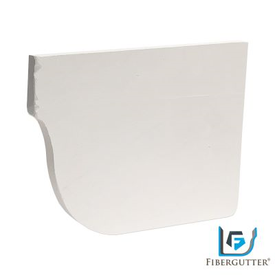 Main 2 - 4 X 5 FIBER-GUTTER WHITE END CAP  - Arlington Coal & Lumber