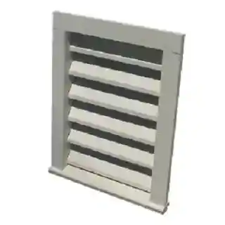 Main 1 - PVC 12X18 GABLE LOUVER VENT W/FLATCASING. - Arlington Coal & Lumber