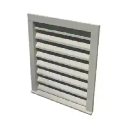 PVC 18X24 GABLE LOUVER VENT W/FLATCASING. - Arlington Coal & Lumber