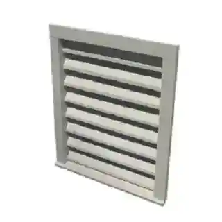 Main 1 - PVC 18X24 GABLE LOUVER VENT W/FLATCASING. - Arlington Coal & Lumber