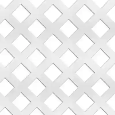 4' X 8' WHITE PVC LATTICE PANEL, DIAGONAL PATTERN, 2-3/4" SPACING (73004026) - Arlington Coal & Lumber