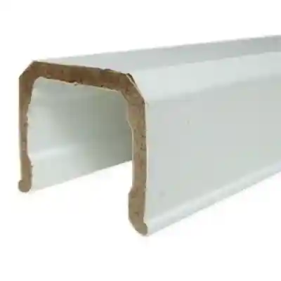 8 FT MATTE WHITE TIMBERTECH DRINK RAIL (UNDRILLED & INCLUDES HARDWARE TO ATTACH DECK BOARD) - Arlington Coal & Lumber