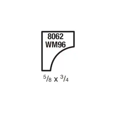 (8062) 5/8" X 3/4" CLEAR PINE SCOTIA MOULDING - Arlington Coal & Lumber