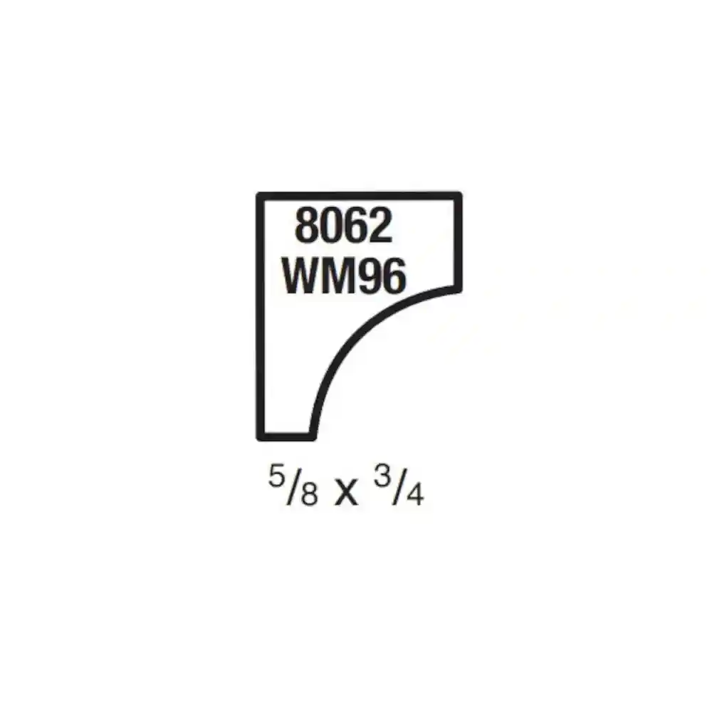 Main 2 - (8062) 5/8" X 3/4" CLEAR PINE SCOTIA MOULDING - Arlington Coal & Lumber