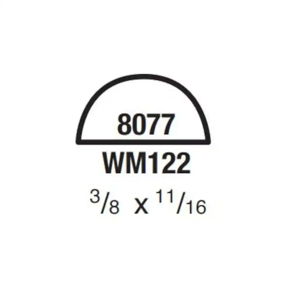 Main 2 - (8077) 3/8" X 11/16" CLEAR PINE HALF ROUND MOULDING - Arlington Coal & Lumber