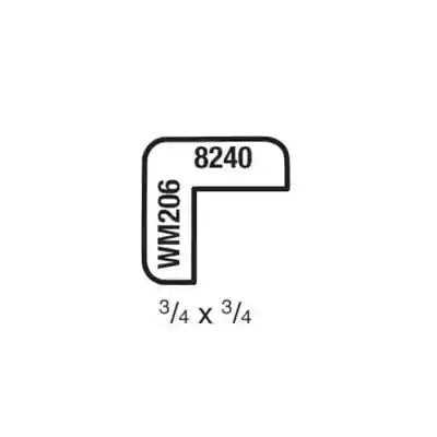 (8240) 3/4" X 3/4 " CLEAR PINE CORNER MOULDING - Arlington Coal & Lumber