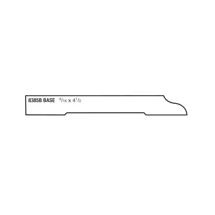 Main 2 - (8385B) 9/16" X 4-1/2" CLEAR PINE COLONIAL BASE MOULDING - Arlington Coal & Lumber
