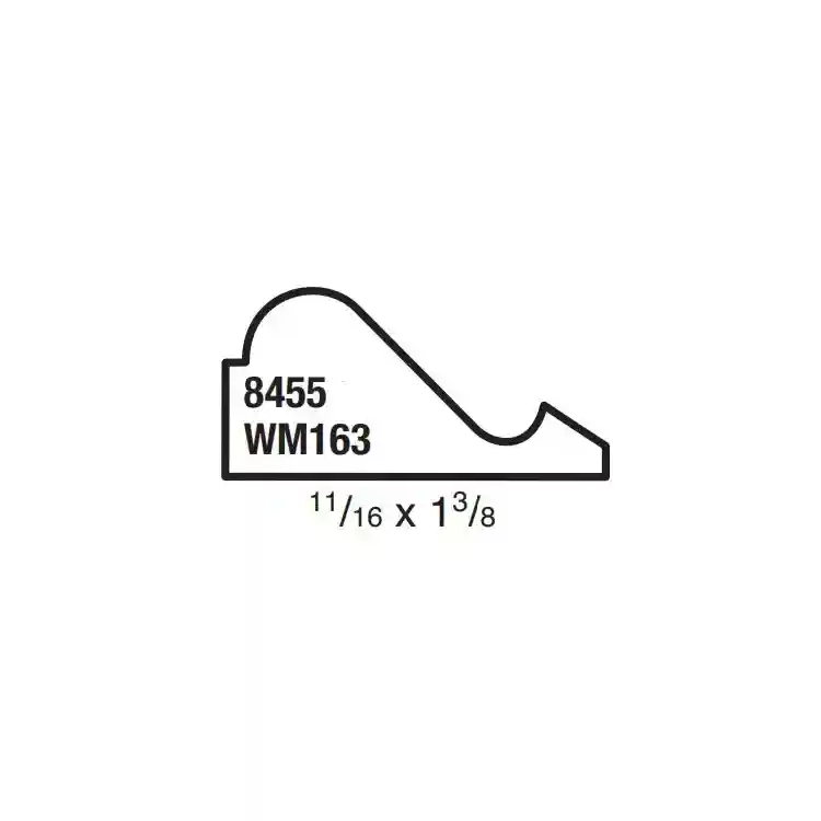 Main 2 - (8455) 11/16" X 1-3/8" CLEAR PINE BASE CAP MOULDING - Arlington Coal & Lumber