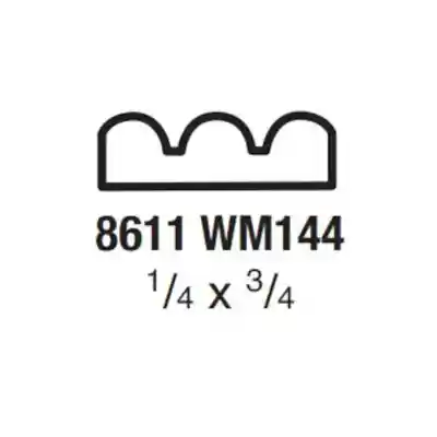 (8611) 1/4" X 3/4" CLEAR PINE SHELF EDGE MOULDING - Arlington Coal & Lumber