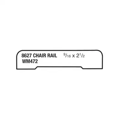 (8627) 9/16" X 2-1/2" CLEAR PINE CHAIR RAIL MOULDING - Arlington Coal & Lumber